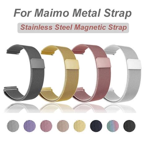 Stainless Steel Strap For Maimo Smart Watch Mm Metal Magnetic