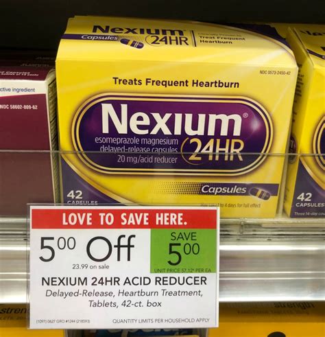 New Nexium Coupon For The Publix Sale 42 Count Box Only 1899 Save