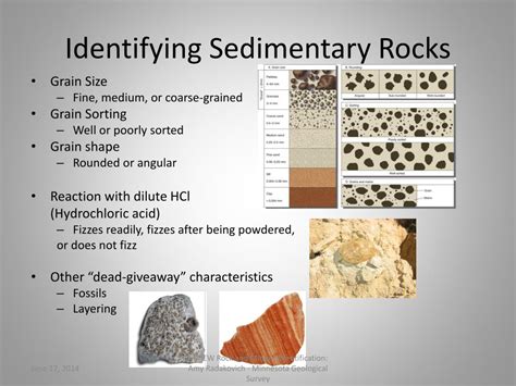 Identifying Sedimentary Rocks