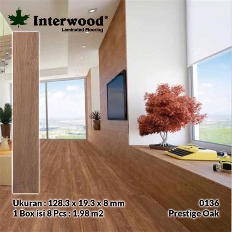 Jual Lantai Kayu Parket Interwood Parquet Laminated Flooring Shopee