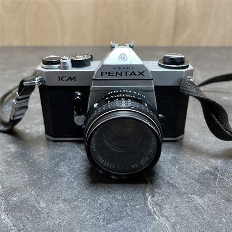 【傷や汚れあり】asahi Pentax アサヒペンタックス Km コンパクトフィルムカメラ Smc Pentax 55mm F18