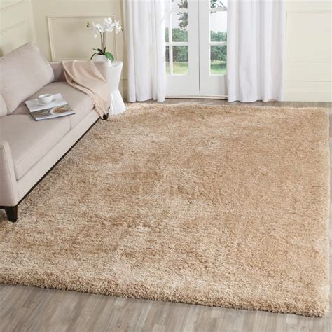 Safavieh Supreme Shag Beige 8 Ft X 10 Ft Area Rug Sgs621c 8 The