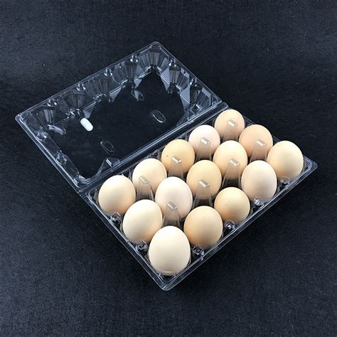 Clear Pet Blister Plastic Clamshell Egg Packaging Tray Egg Packing Box