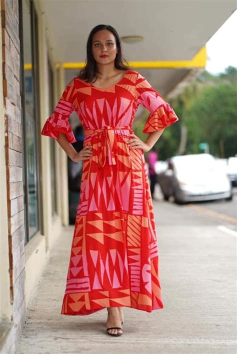 Samson Lee Fiji Hawaiian Fashion Hawaiian Dress Pattern New Dress