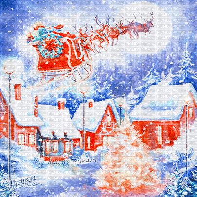 Soave Background Animated Christmas Winter House Soave Background