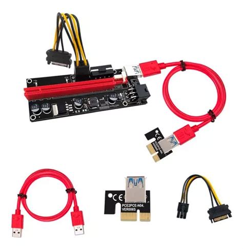 Riser Pcie Pci 16x A 1x 009s Usb 3 0 60cm Rig Mineria Cripto Color