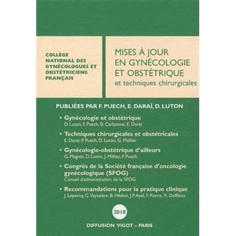 Mises à jour en gynécologie et obstétrique et techniques chirurgicales