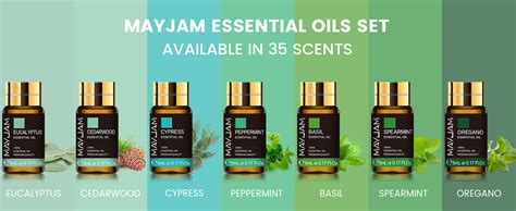 Mayjam Essential Oil Set 35x5ml Pure Essential Oils Ideal For Massage