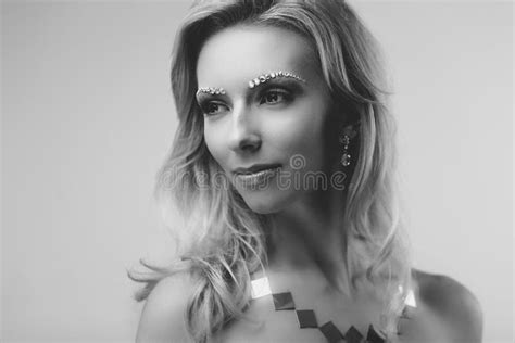 Sensual Blond Black And White Stock Photo Image Of Naked Cute