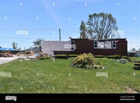 Tornado Damage That Occurred On The 27ty Of May 2019 In The Dayton