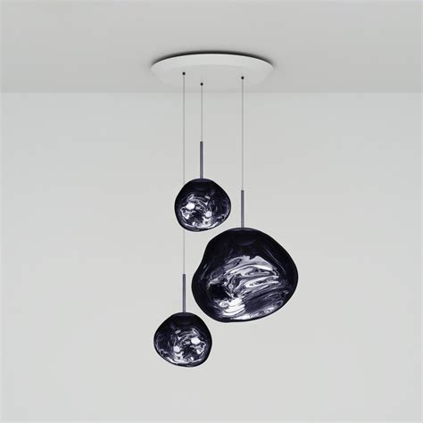 Tom Dixon riippuvalaisin Melt Trio Round Ø 81 cm 3 valo savu