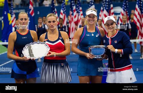 September 9 2018 Kristina Mladenovic Of France Timea Babos Of