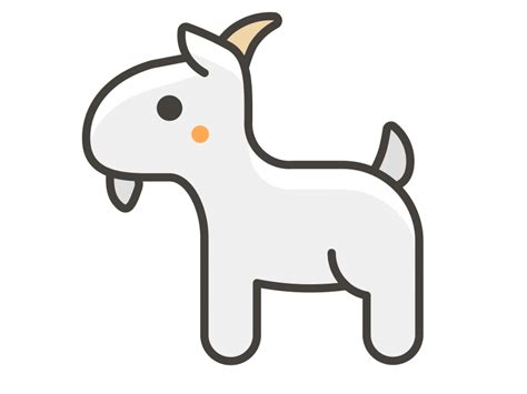 Goat Emoji Icon Png Transparent Design