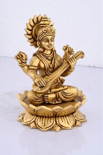 Handcrafted Brass Sarasvati Ji Statue Temple At Best Price In Aligarh