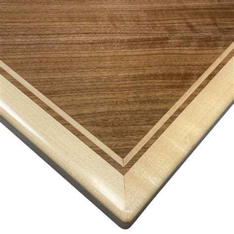 Quartered Walnut Veneer in Diamond Box Pattern with ¼ Maple Veneer