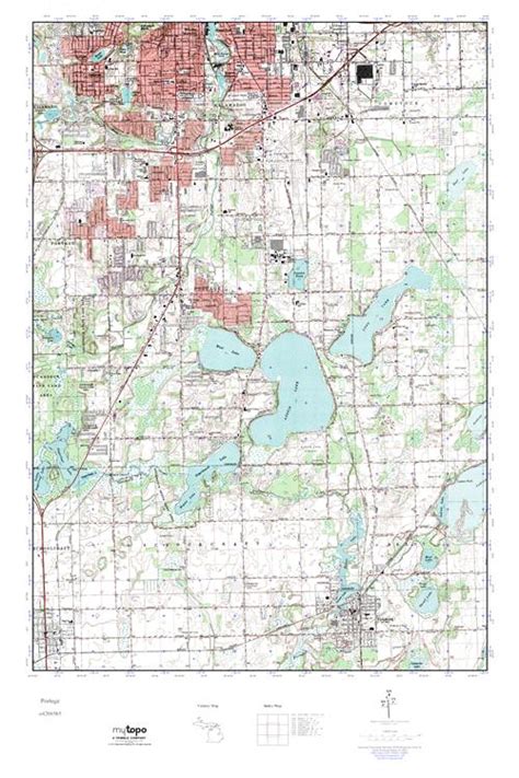 Mytopo Portage Michigan Usgs Quad Topo Map