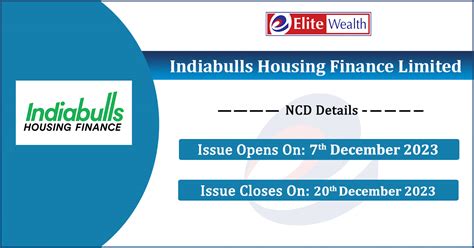 Indiabulls Housing Finance Limited NCD 2023 Public Issue Price Date