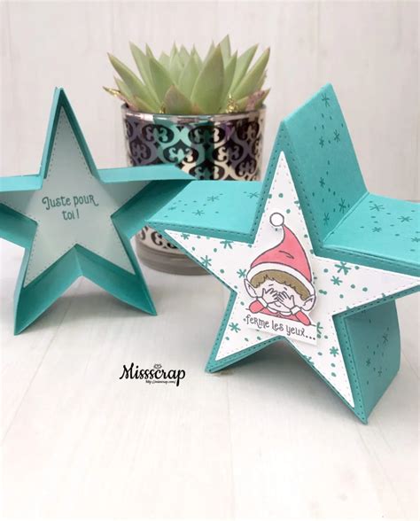 Boîte en forme d étoile A star box Live Missscrap Boîtes de noël