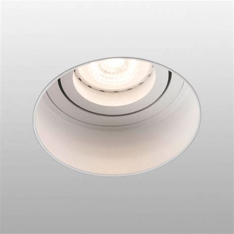 Spot Encastré Hyde 1 Lampe Rond Inclinable Blanc Luminaire Fr