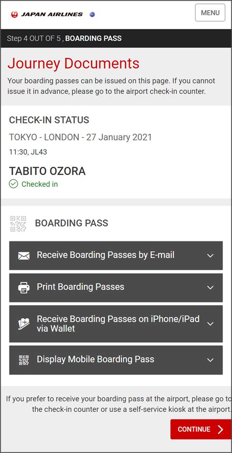 How To Use Web Check In Jal International Flights