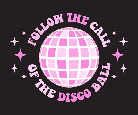 Retro Groovy Disco Ball S Disco Slogan Print For Graphic Tee