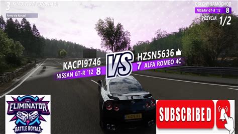 Forza Horizon 4 Eliminator Nissan GT R Vs Alfa Romeo 4c Kto Lepszy