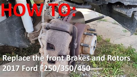 How To Replace Front Brakes And Rotors Ford F250 YouTube