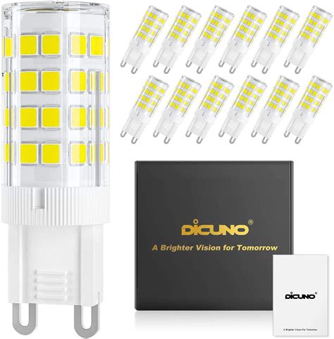 Dicuno G Led Ceramic Base Light Bulbs W W Halogen Equivalent