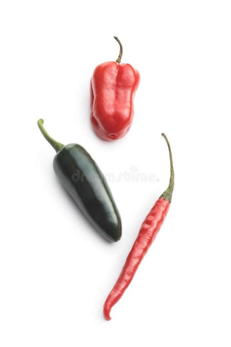 Hot Jalapeno Habanero And Chili Peppers Stock Image Image Of Paprika