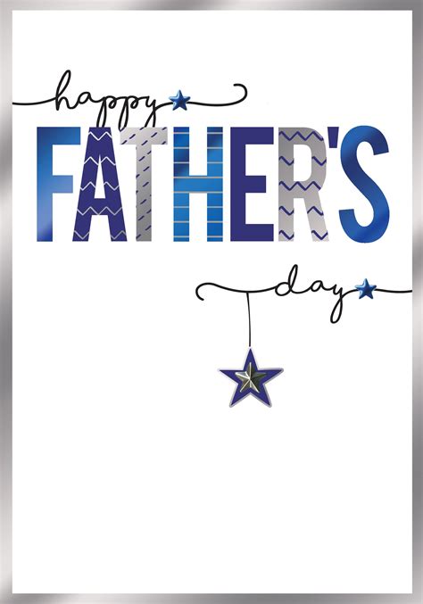 Happy Hand Finished Embellished Fathers Day Card Love Kates