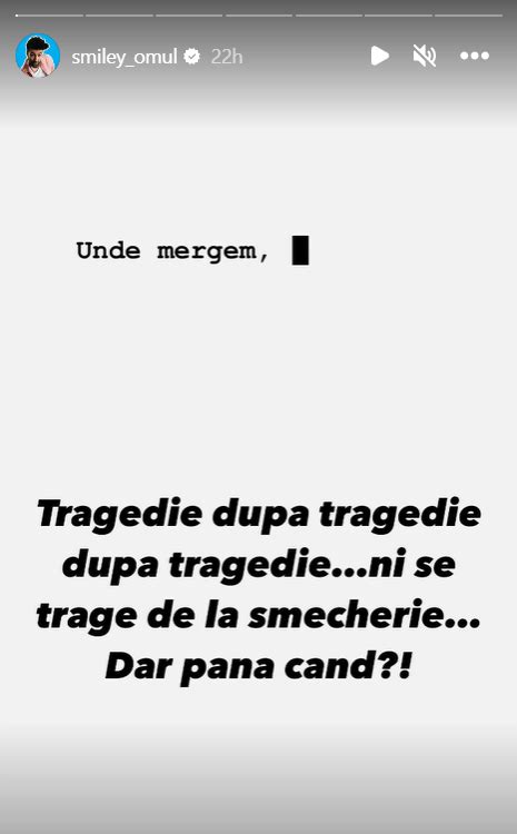 Ni Se Trage De La Mecherie Mesajul Trist Al Lui Smiley Dup