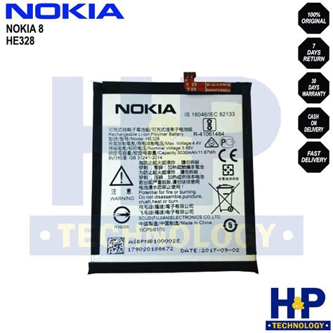 Originai He Battery For Nokia N Mah Shopee Philippines