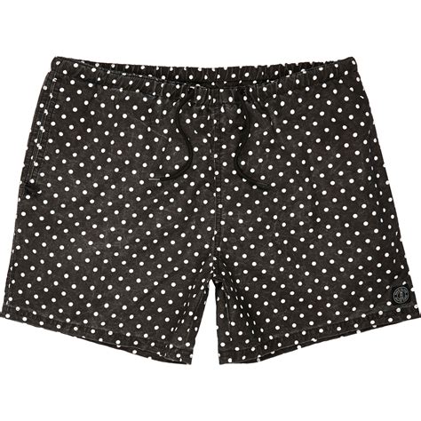 River Island Black Polka Dot Short Swim Shorts In Black For Men Lyst