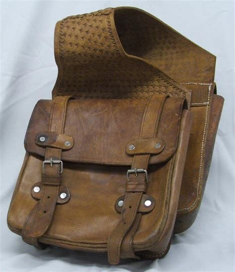 Vintage Leather Cowboy Saddle Bags