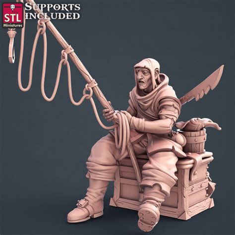 3d Printable Fisherman By Stl Miniatures