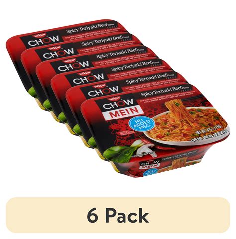 Pack Nissin Chow Mein Spicy Teriyaki Beef Flavor Chow Mein Noodles