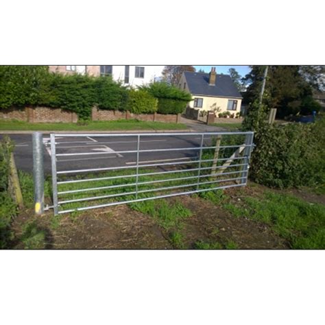 Ashbourne Galvanised 7 Rail Metal Field Gate Gates Field Gates