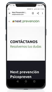 Contacto Next Prevenci N