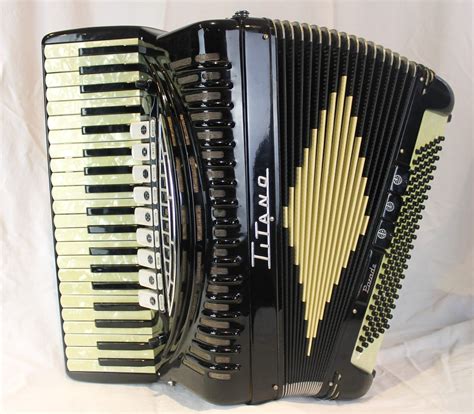 6412 Black Titano Parade Piano Accordion Lmmh 41 120