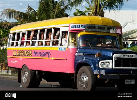 Local Bus Apia Samoa Stock Photo Alamy