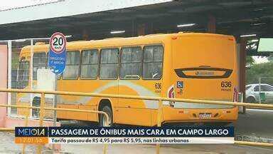 Meio Dia Paran Curitiba Passagem De Nibus Fica Mais Cara Em Campo