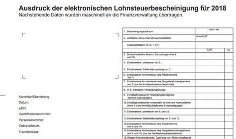 Muster Lohnsteuerbescheinigung Lex Blog