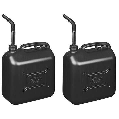 Set Van X Zwarte Jerrycan Watertank Met Schenktuit Liter Voor