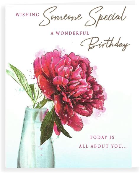 Female Birthday Greetings Card Jj Velvet Flowers Cake