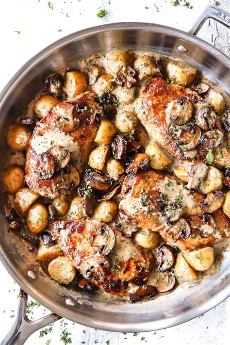 Creamy Chicken With Mushrooms Carlsbad Cravings