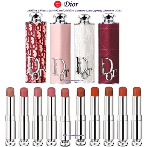 Новые оттенки губных помад и колпачки Dior Addict Shine Lipstick and