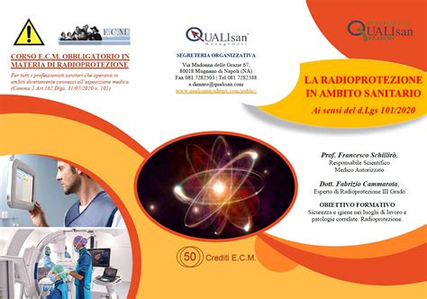 Qualisan La Radioprotezione In Ambito Sanitario Ai Sensi Del D Lgs