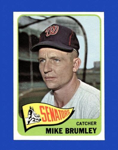 1965 Topps Set Break 523 Mike Brumley NR MINT GMCARDS EBay