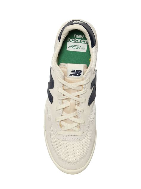 Lyst New Balance 300 Suede And Mesh Tennis Sneakers In White For Men