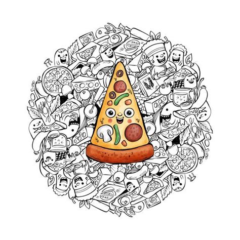 Check Out This Awesome Pizza Doodle Design On Teepublic Doodle Art